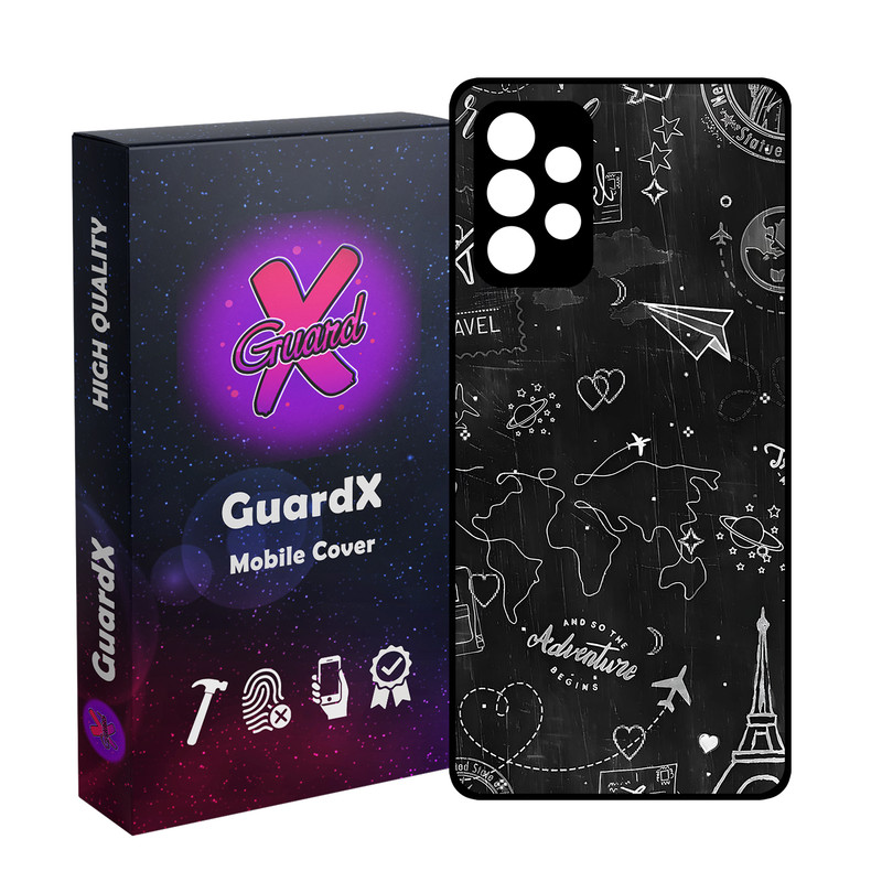 کاور گارد ایکس طرح سفر مدل  Glass10778 مناسب برای گوشی موبایل سامسونگ Galaxy A53