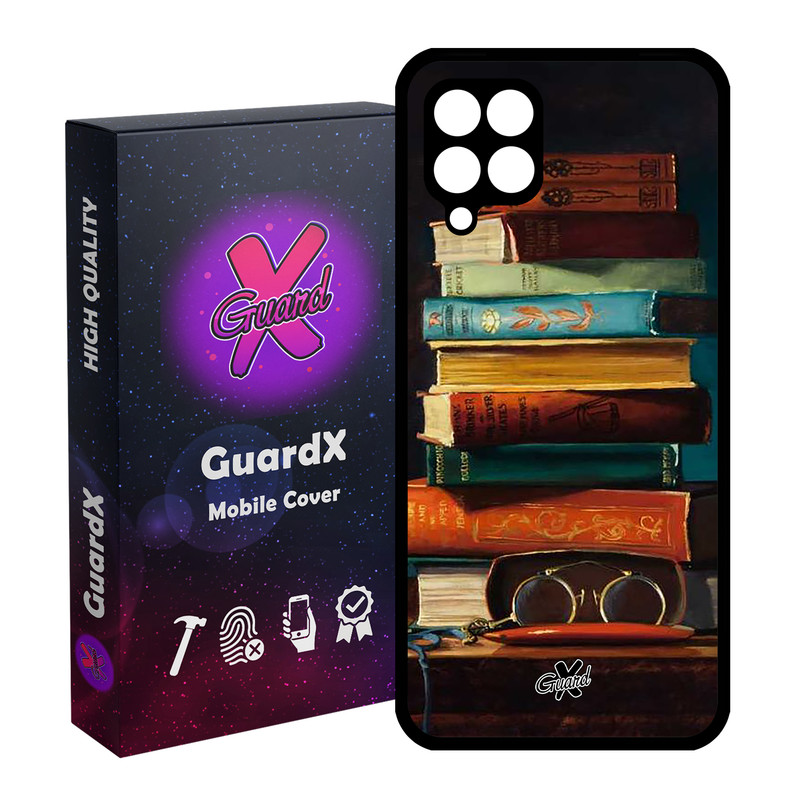 کاور گارد ایکس طرح کتاب مدل Glass10299 مناسب برای گوشی موبایل سامسونگ Galaxy M32 4G / F22