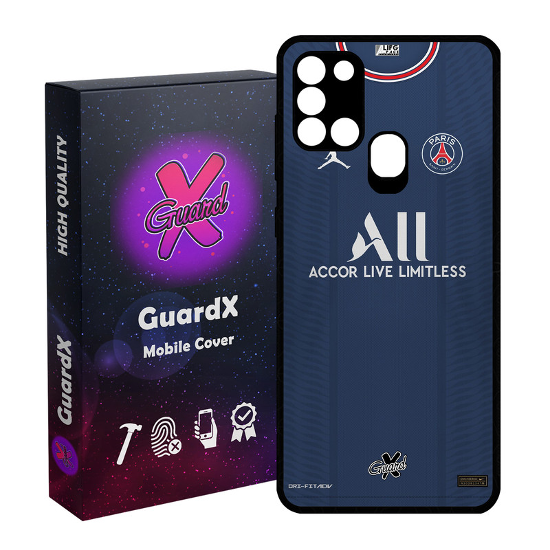 کاور گارد ایکس طرح PSG مدل Glass50360 مناسب برای گوشی موبایل سامسونگ Galaxy A21s