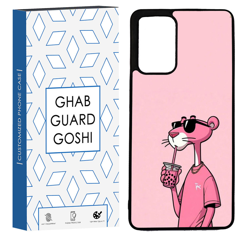کاور قاب گارد گوشی طرح پلنگ صورتی کد TPU-213 مناسب برای گوشی موبایل سامسونگ Galaxy A72