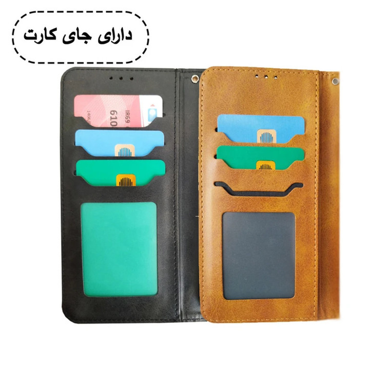 کیف کلاسوری قاب نو مدل KIF مناسب برای گوشی موبایل سامسونگ GALAXY A12 به همراه بند آویز
