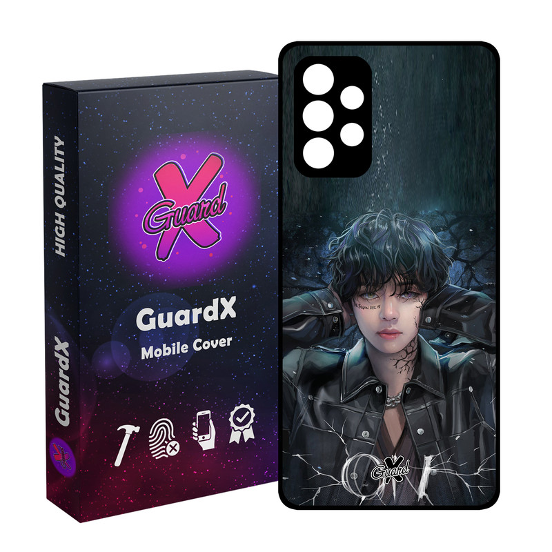 کاور گارد ایکس طرح Girl مدل Glass10374 مناسب برای گوشی موبایل سامسونگ Galaxy A72