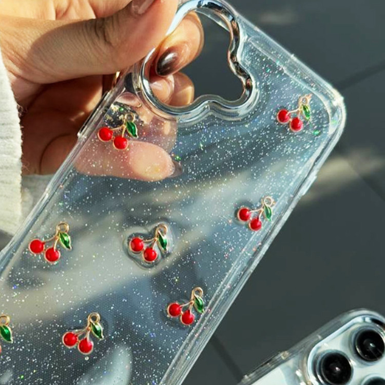 کاور قاب گارد مدل رزین طرح آلبالو مناسب برای گوشی موبایل اپل IPhone 13