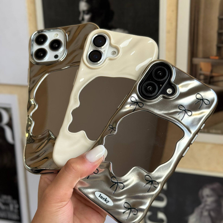 کاور یاران قاب مدل موج آینه ای مناسب برای گوشی موبایل اپل iPhone 15