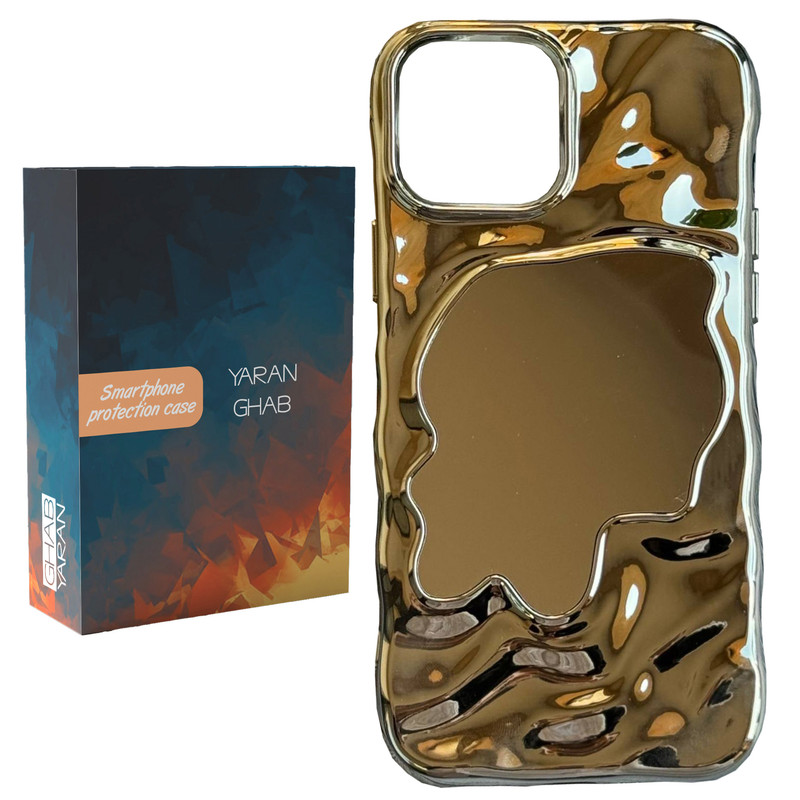 کاور یاران قاب مدل موج آینه ای مناسب برای گوشی موبایل اپل iPhone 15