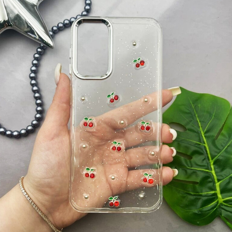 کاور قاب گارد مدل رزین طرح آلبالو مناسب برای گوشی موبایل شیائومی Redmi 13C / Poco C65