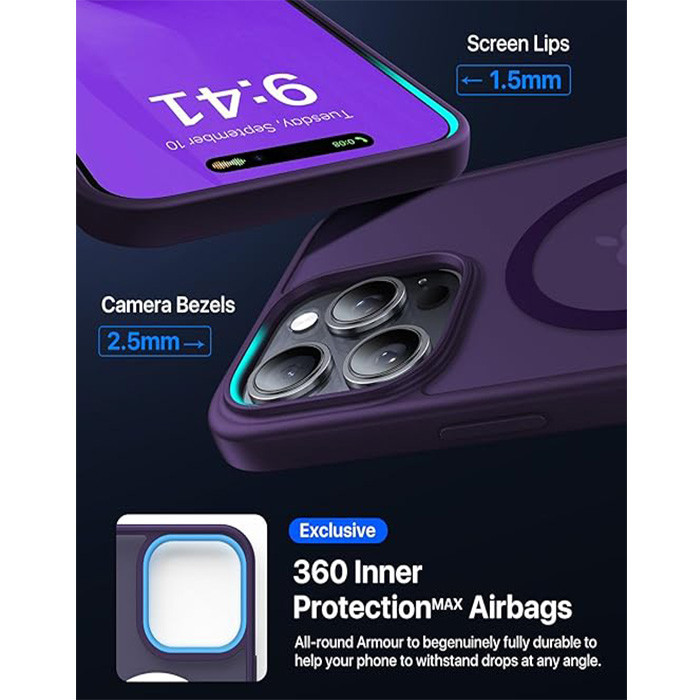 کاور بادی قاب مدل مگ سیف مناسب برای گوشی موبایل اپل iPhone 14 Promax
