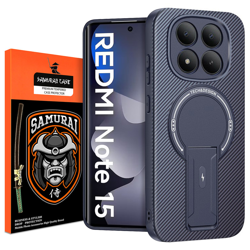کاور سامورایی مدل Carbon Stand مناسب برای گوشی موبایل شیائومی Redmi Note 15 4G / Poco M8 5G