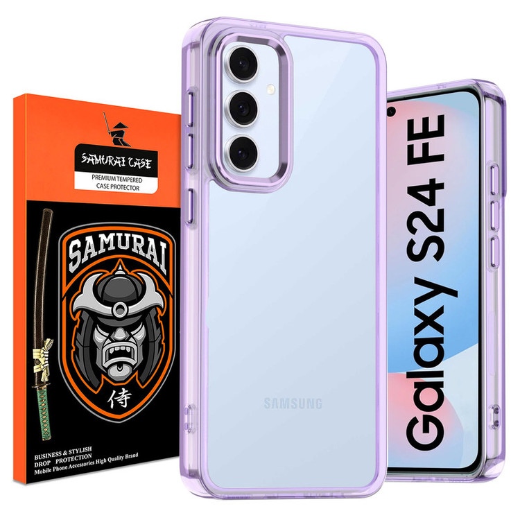 کاور سامورایی مدل Crystal Shield مناسب برای گوشی موبایل سامسونگ Galaxy S24 FE