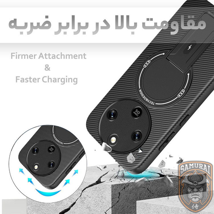 کاور سامورایی مدل Carbon Stand مناسب برای گوشی موبایل آنر X9d
