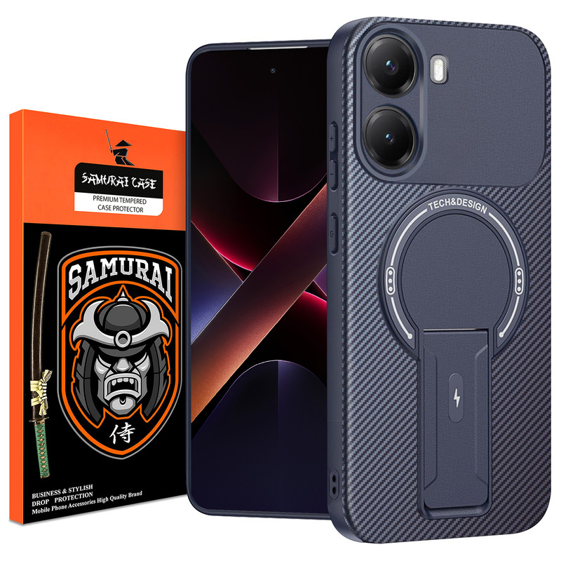 کاور سامورایی مدل Carbon Stand مناسب برای گوشی موبایل شیائومی Poco X7 Pro / Redmi Turbo 4