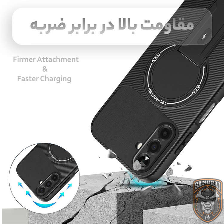 کاور سامورایی مدل Carbon Stand مناسب برای گوشی موبایل سامسونگ Galaxy A56 / A36