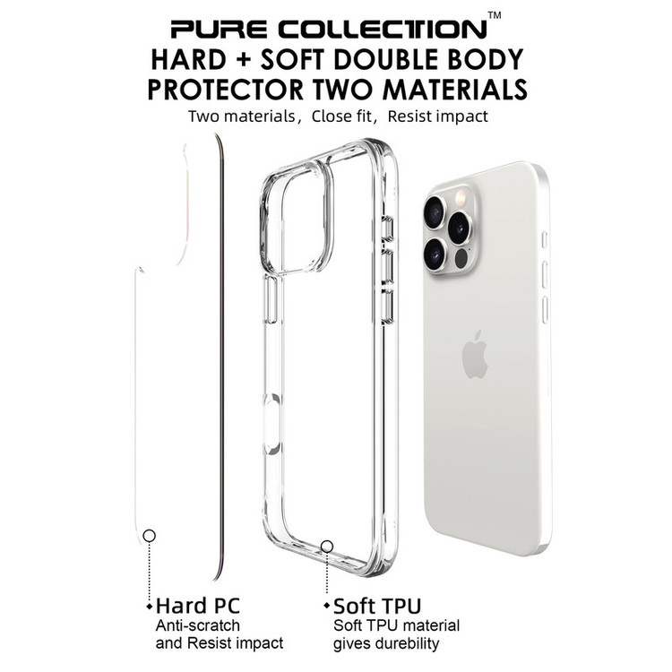 کاور سامورایی مدل PURE مناسب برای گوشی موبایل اپل iPhone 16 Pro