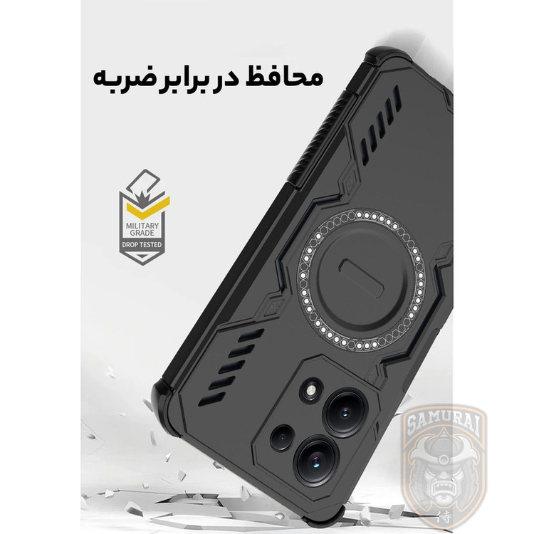 کاور سامورایی مدل Hunter مناسب برای گوشی موبایل شیائومی Redmi Note 14s