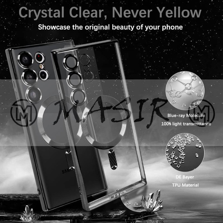 کاور مسیر مدل Magsafe Case With Lens Protector مناسب برای گوشی موبایل سامسونگ Galaxy S24 Ultra