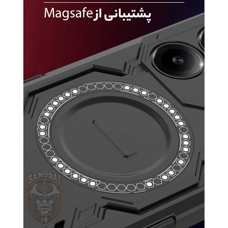 کاور سامورایی مدل Hunter مناسب برای گوشی موبایل سامسونگ Galaxy S25 FE