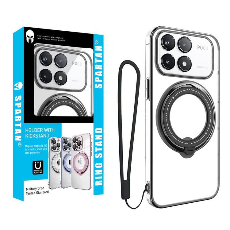 کاور اسپارتان مدل Ring Stand Strap مناسب برای گوشی موبایل شیائومی Poco X6 Pro 5G / Redmi K70E به همراه بندآویز
