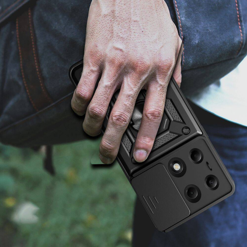 کاور اسپارتان مدل Defender Armor Strap مناسب برای گوشی موبایل شیائومی Redmi Note 13 Pro 4G به همراه بندآویز