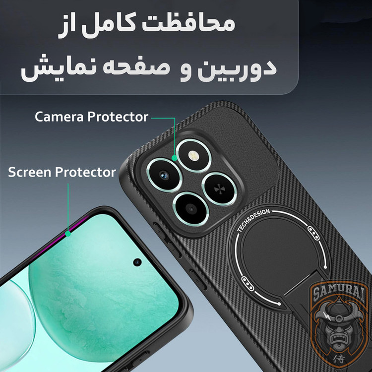 کاور سامورایی مدل Carbon Stand مناسب برای گوشی موبایل آنر X6c 4G