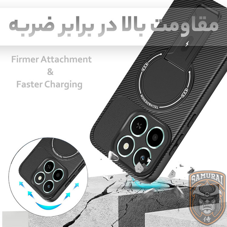 کاور سامورایی مدل Carbon Stand مناسب برای گوشی موبایل آنر X6c 4G