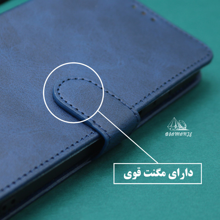 کیف کلاسوری دیامانته مدل Mortand Bk مناسب برای گوشی موبایل شیائومی Redmi Note 15 4G به همراه بندآویز