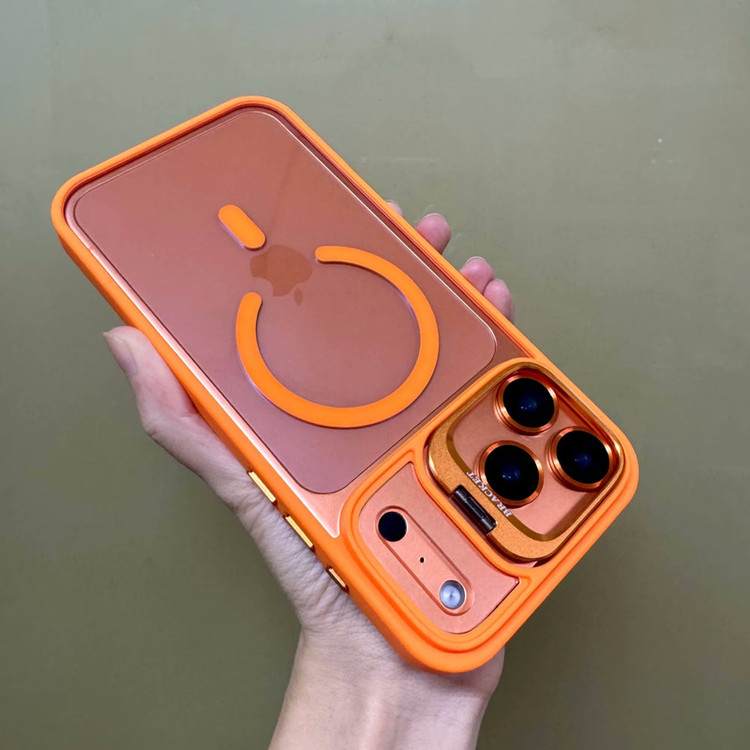 کاور بادیگارد مدل Bracket مناسب برای گوشی موبایل اپل iPhone 17 Pro Max به همراه محافظ لنز