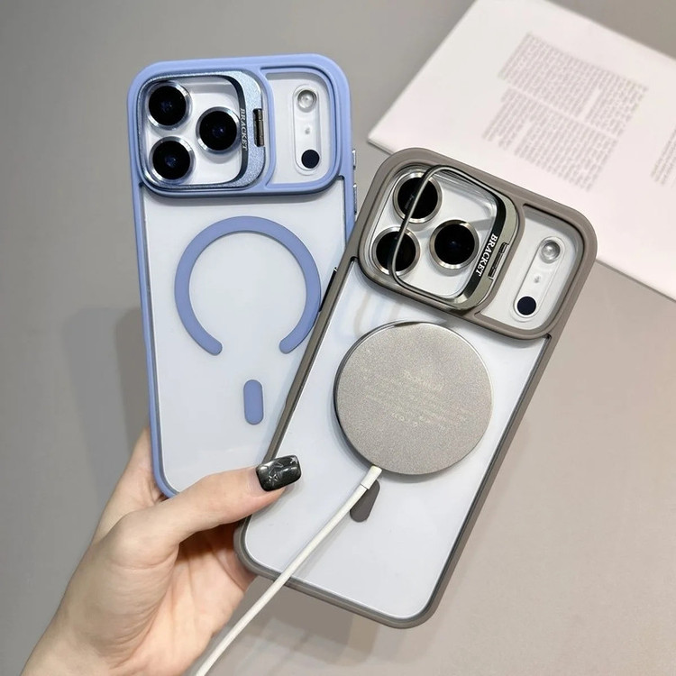 کاور بادیگارد مدل Bracket مناسب برای گوشی موبایل اپل iPhone 17 Pro Max به همراه محافظ لنز