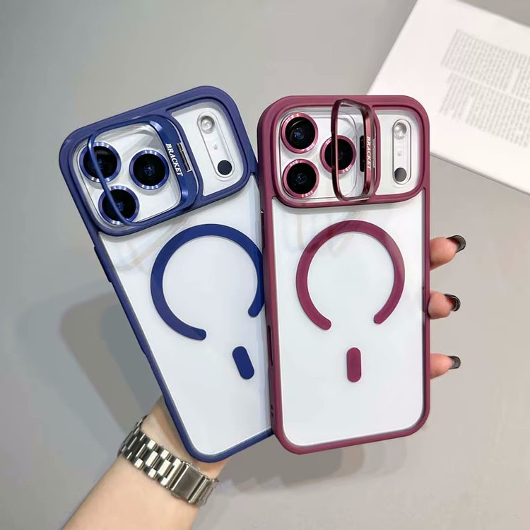 کاور بادیگارد مدل Bracket مناسب برای گوشی موبایل اپل iPhone 17 Pro Max به همراه محافظ لنز