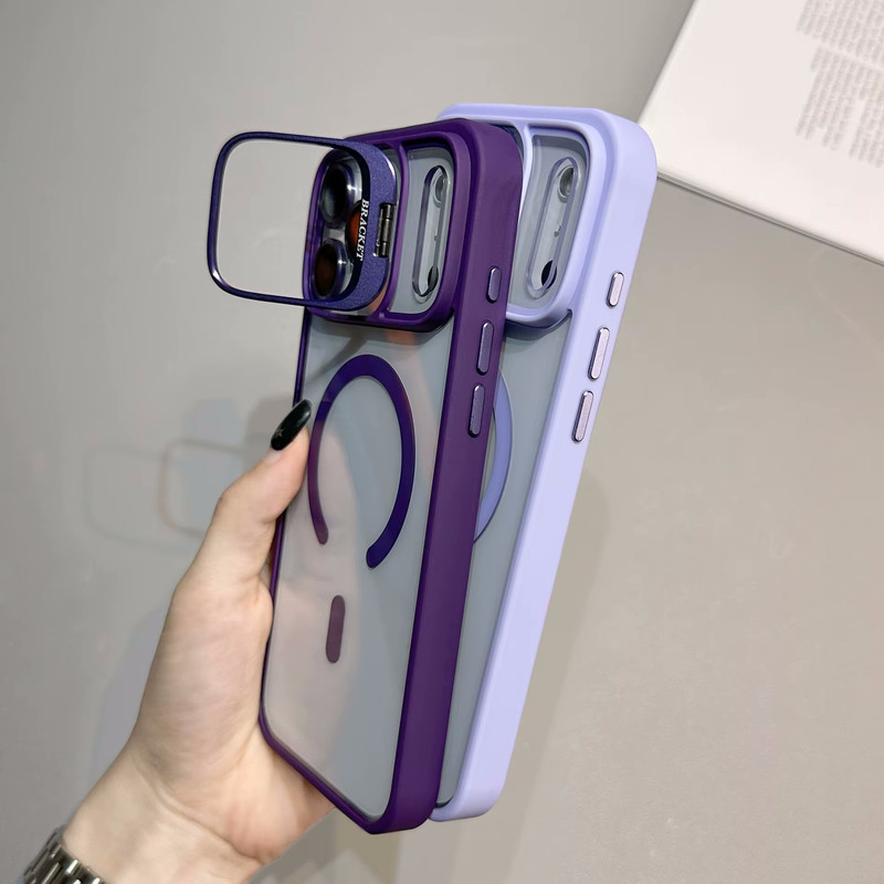 کاور بادیگارد مدل Bracket مناسب برای گوشی موبایل اپل iPhone 17 Pro Max به همراه محافظ لنز