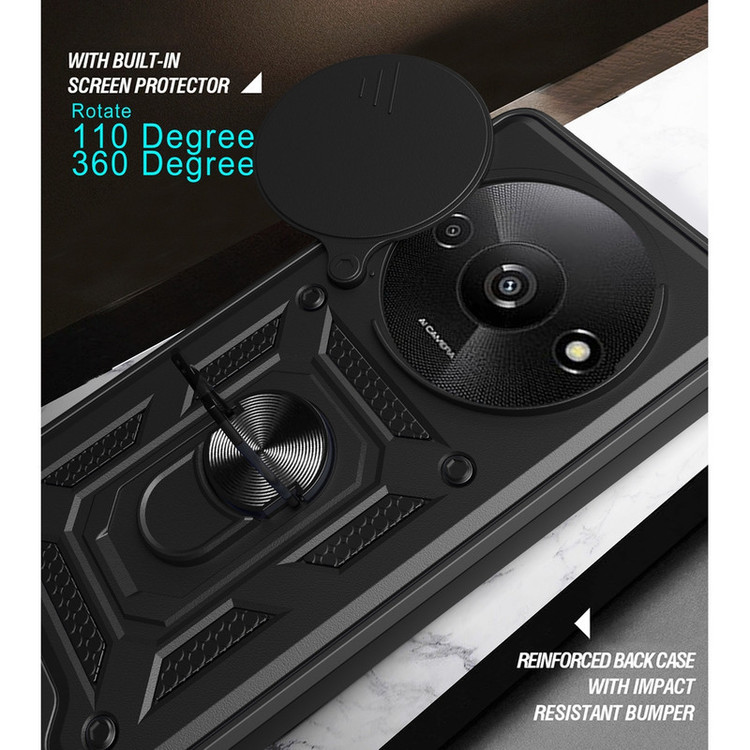 کاور گاردتک اساک مدل Dcamp2 Strap همراه با بند مناسب برای گوشی موبایل شیائومی Redmi A3 2024