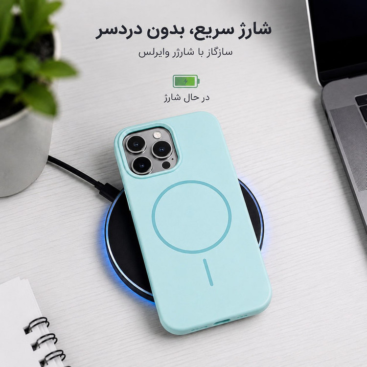 کاور گاردتک اساک مدل Silicone Magsafe مناسب برای گوشی موبایل اپل iPhone 11