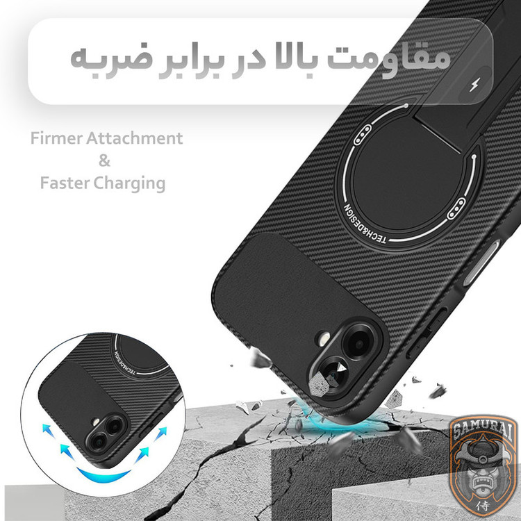 کاور سامورایی مدل Carbon Stand مناسب برای گوشی موبایل سامسونگ Galaxy A07