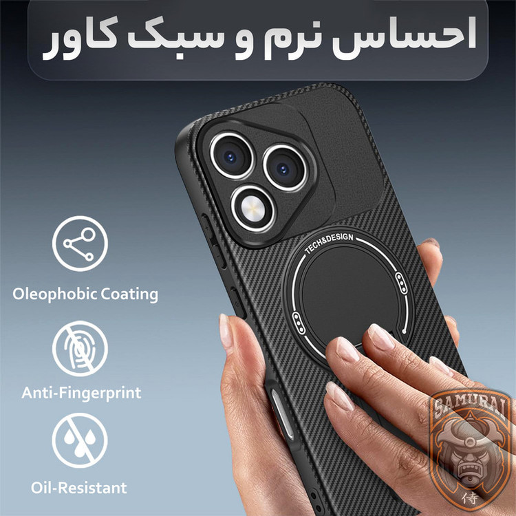 کاور سامورایی مدل Carbon Stand مناسب برای گوشی موبایل آنر 400 لایت