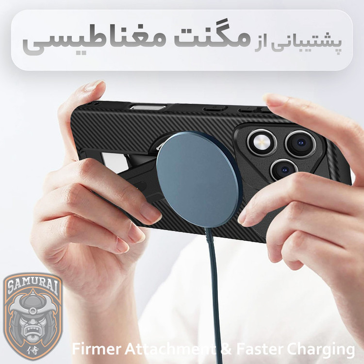 کاور سامورایی مدل Carbon Stand مناسب برای گوشی موبایل آنر 400 لایت