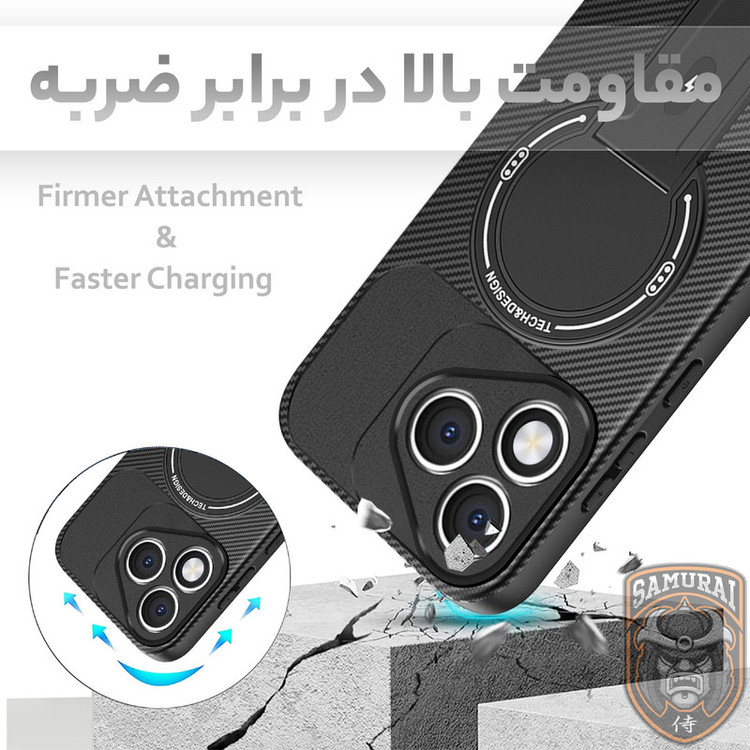 کاور سامورایی مدل Carbon Stand مناسب برای گوشی موبایل آنر 400 لایت