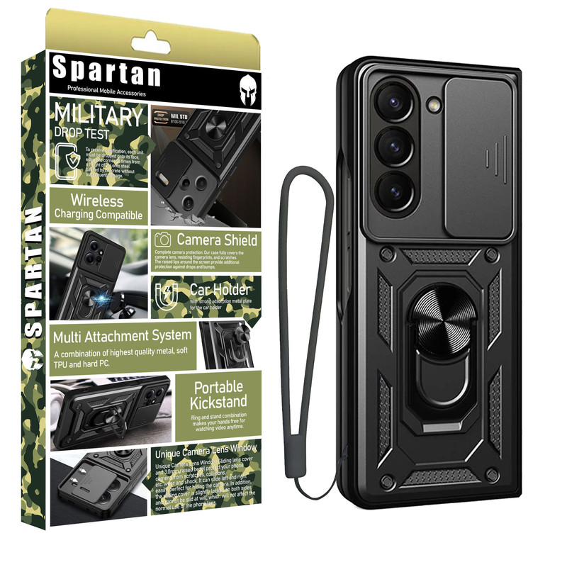 کاور اسپارتان مدل Defender Armor Strap مناسب برای گوشی موبایل سامسونگ Galaxy Z Fold 6 به همراه بند