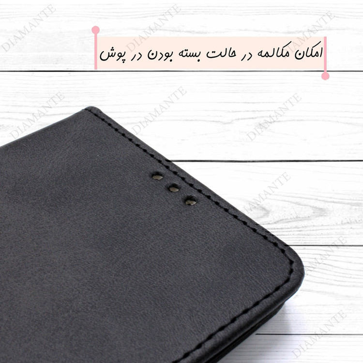 کیف کلاسوری دیامانته مدل Chanta Rd مناسب برای گوشی موبایل سامسونگ Galaxy A17 به همراه بندآویز