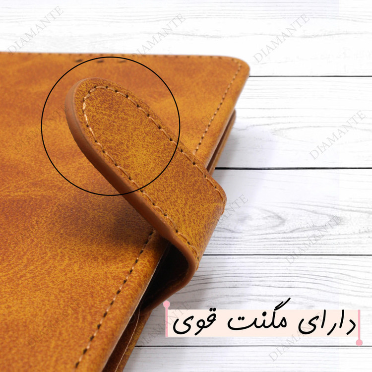 کیف کلاسوری دیامانته مدل Chanta Rd مناسب برای گوشی موبایل سامسونگ Galaxy A17 به همراه بندآویز