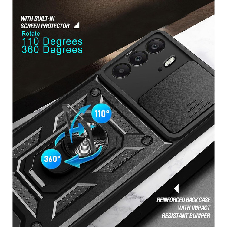 کاور اسپارتان مدل Defender Armor Strap مناسب برای گوشی موبایل ریلمی Realme C75 به همراه بندآویز