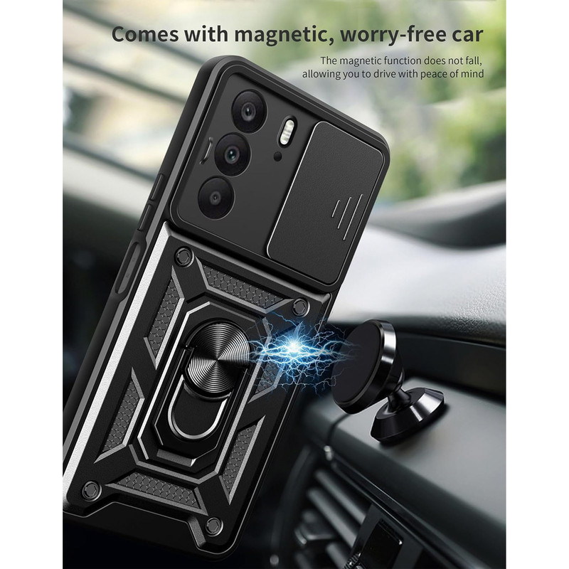 کاور اسپارتان مدل Defender Armor Strap مناسب برای گوشی موبایل ریلمی Realme C75 به همراه بندآویز