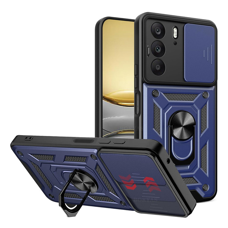 کاور اسپارتان مدل Defender Armor Strap مناسب برای گوشی موبایل ریلمی Realme C75 به همراه بندآویز