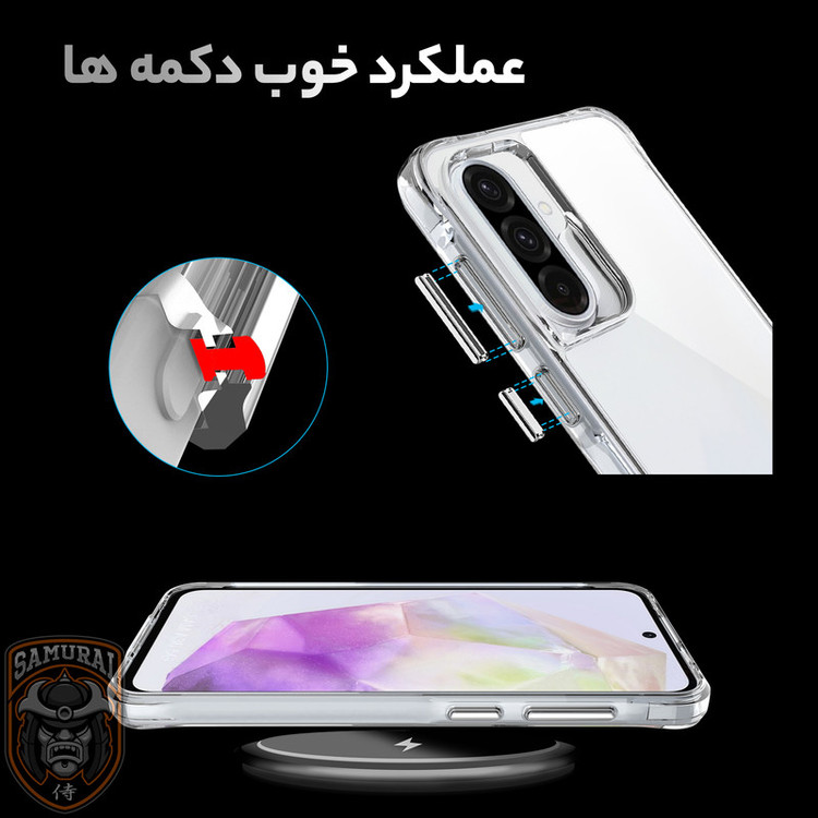 کاور سامورایی مدل PURE مناسب برای گوشی موبایل سامسونگ Galaxy A56 / Galaxy A56 5G