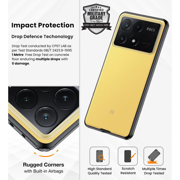 کاور سامورایی مدل Specter مناسب برای گوشی موبایل شیائومی Poco X6 Pro