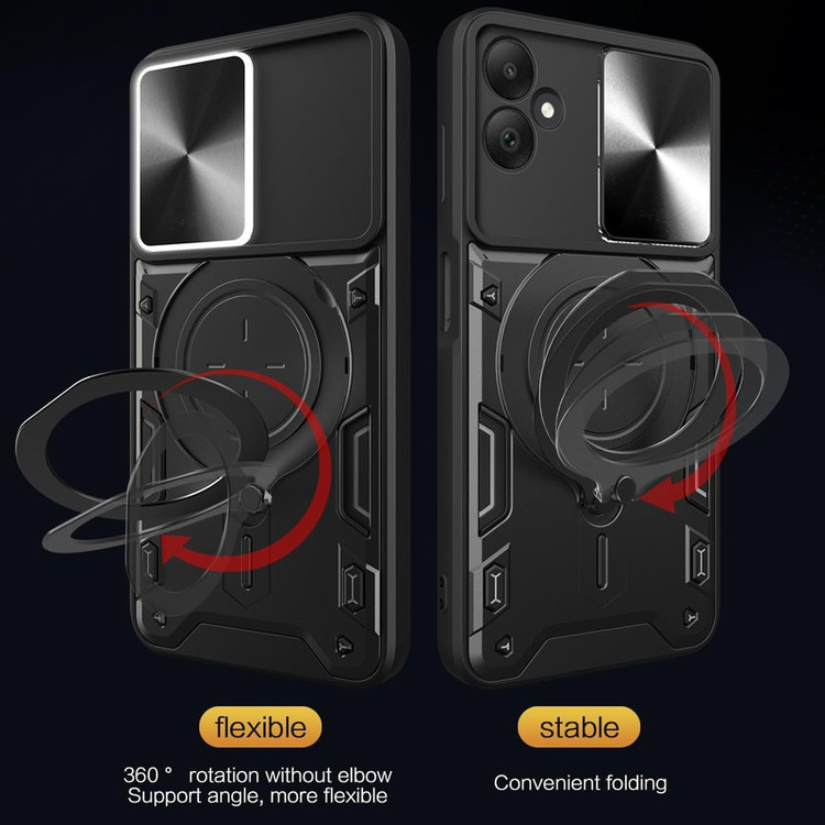 کاور اسپارتان مدل Magnet Ring Strap مناسب برای گوشی موبایل سامسونگ Galaxy A06 به همراه بند آویز