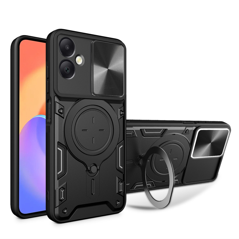 کاور اسپارتان مدل Magnet Ring Strap مناسب برای گوشی موبایل سامسونگ Galaxy A06 به همراه بند آویز