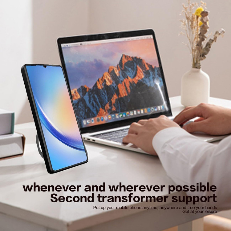 کاور اسپارتان مدل Magnet Ring Strap مناسب برای گوشی موبایل سامسونگ Galaxy A06 به همراه بند آویز