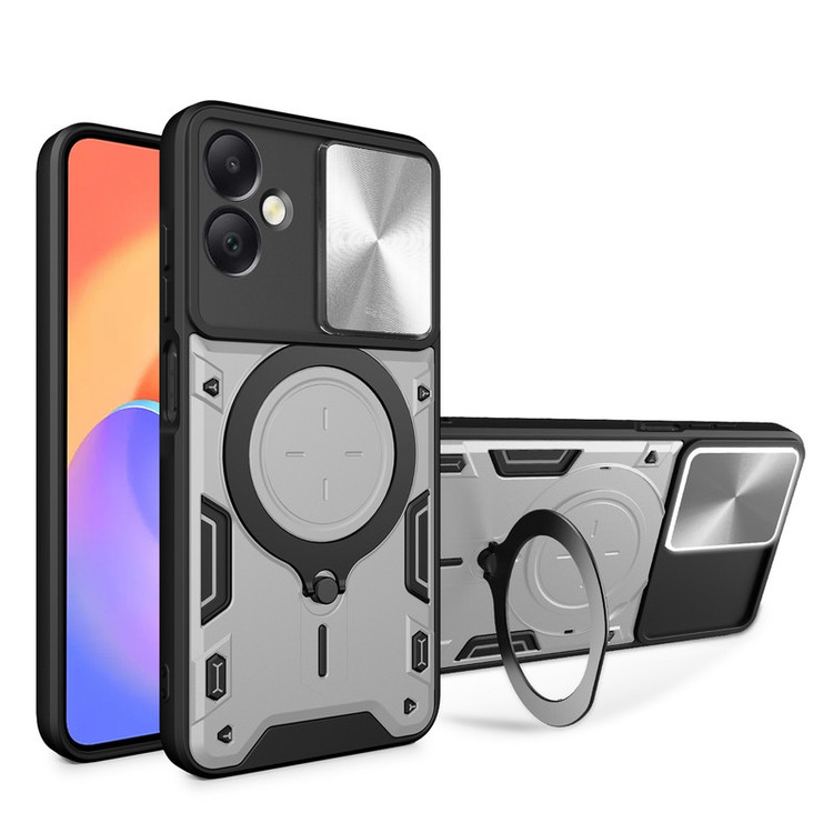 کاور اسپارتان مدل Magnet Ring Strap مناسب برای گوشی موبایل سامسونگ Galaxy A06 به همراه بند آویز