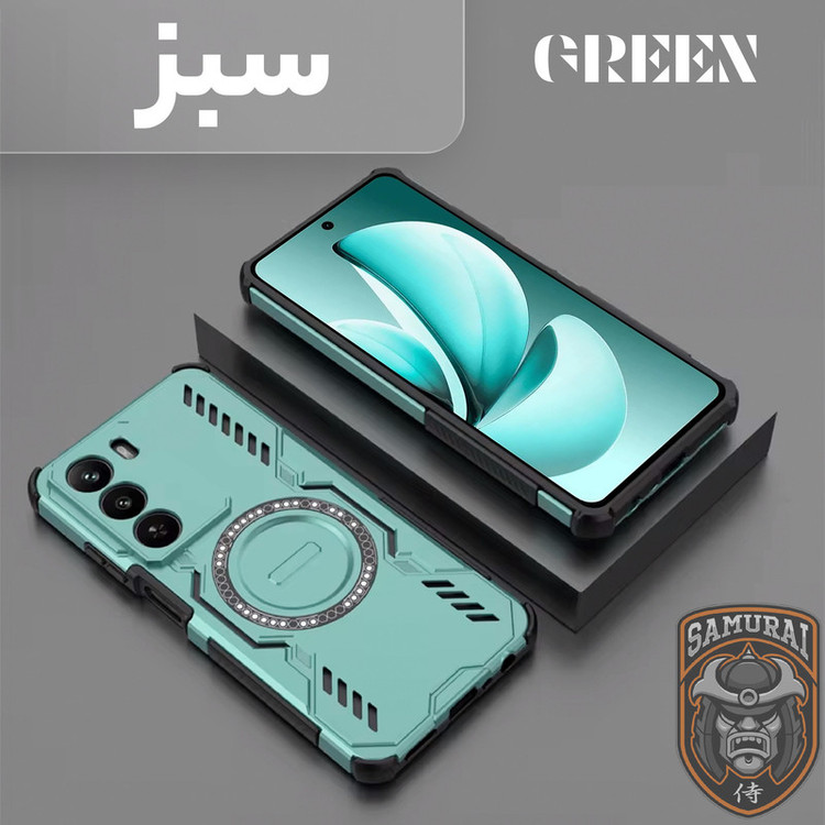 کاور سامورایی مدل Hunter مناسب برای گوشی موبایل ریلمی C71 / ریلمی C75 / ریلمی Narzo 80 Lite 5G
