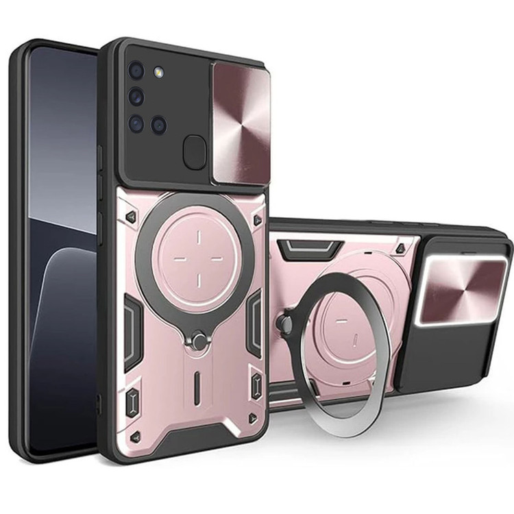 کاور اسپارتان مدل Magnet Ring Strap مناسب برای گوشی موبایل سامسونگ Galaxy A21S به همراه بند آویز