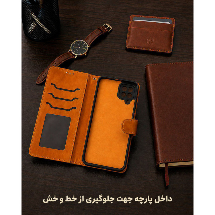 کیف کلاسوری گاردتک مدل Flip cover strap مناسب برای گوشی موبایل سامسونگ Galaxy S23 Ultra به همراه بند